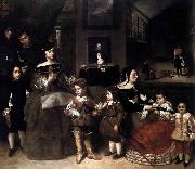 Juan Bautista Martinez del Mazo The Artists Family painting